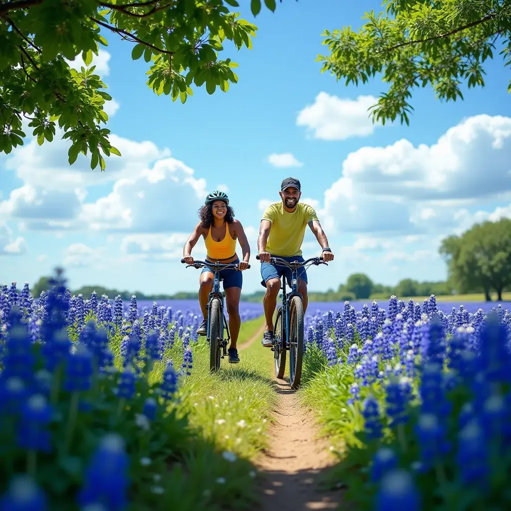 Urokliwa ulica w Houston z lokalnymi sklepami i kawiarniami