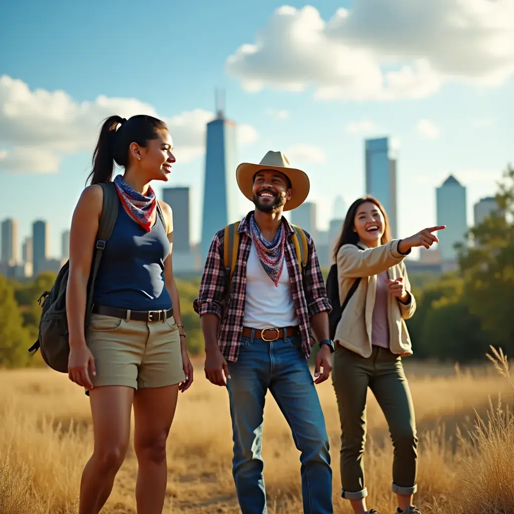 Piknik w parku w San Antonio, z kocem i jedzeniem na świeżym powietrzu